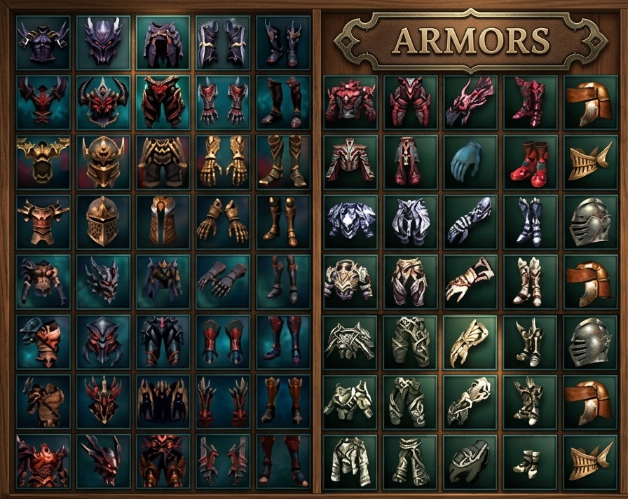 Project Infinity custom armor sets